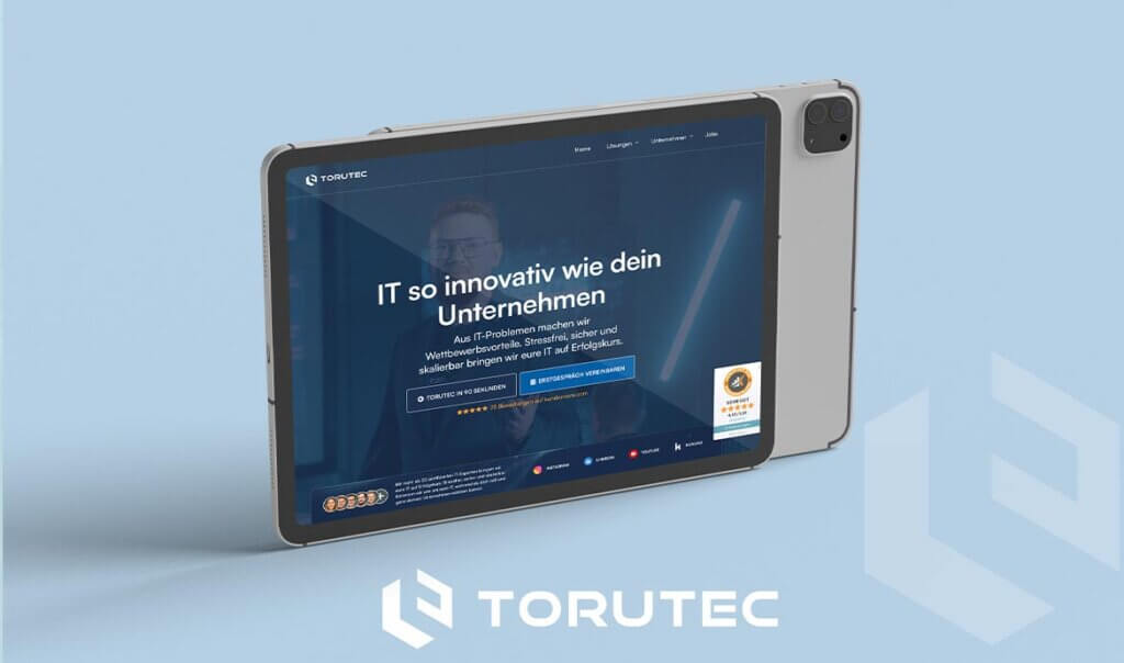 Webdesign & Branding für Torutec GmbH