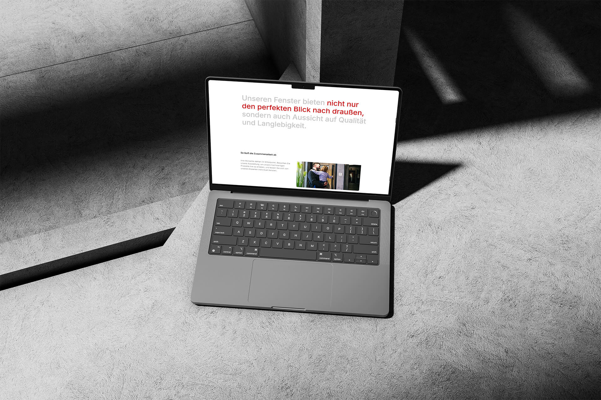 Referenzseite der neuen Bens Website – Projektgalerie mit großformatigen Bildern und Kundenstimmen.