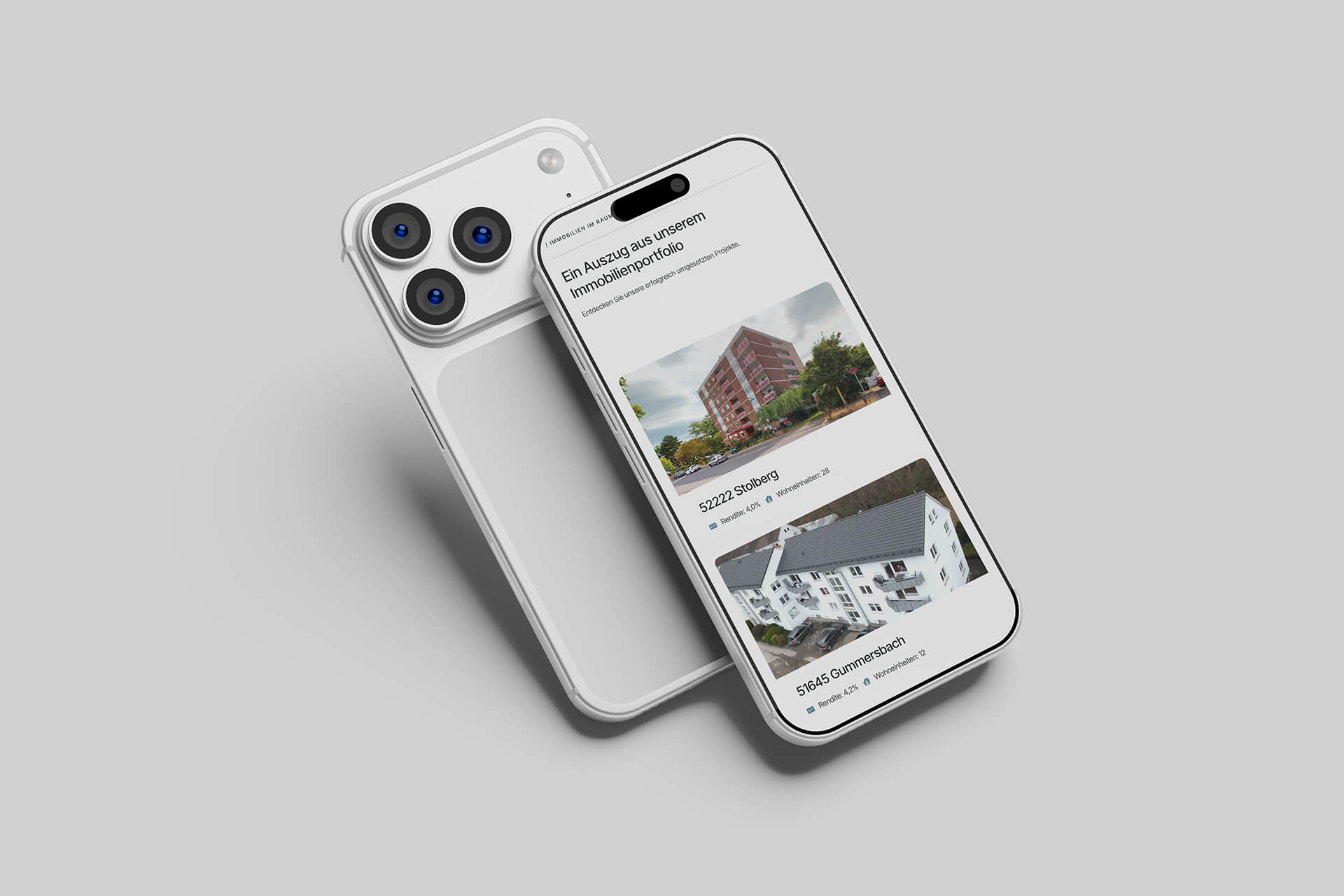 Mobile-Ansicht der neuen WKB Website – optimiertes responsives Design für Smartphones.