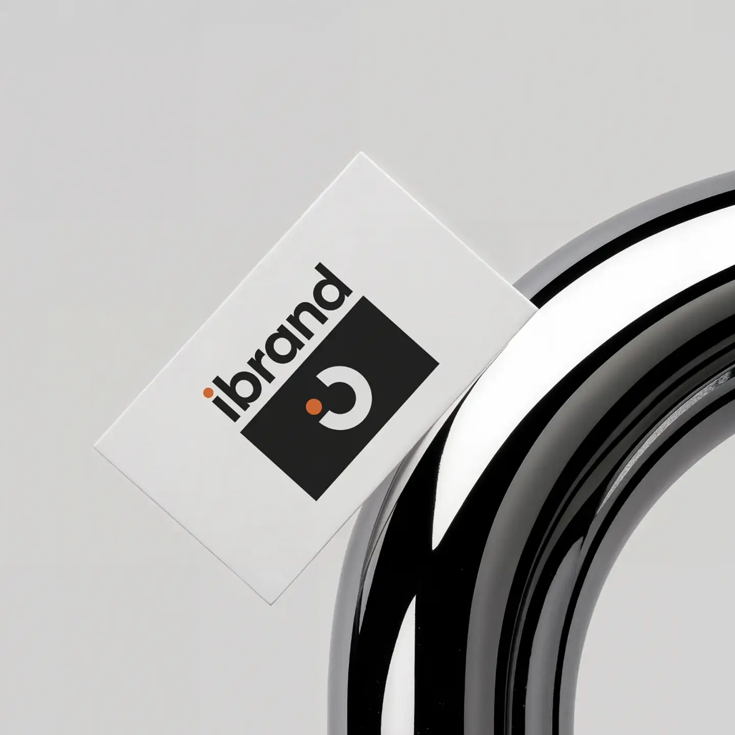 Visitenkarte mit Logo und Firmennamen als Teil der Markenentwicklung von ibrand Design.